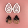 Picture of Silicone Resin Mold For Jewelry Making Earring Pendant Drop Paw Claw White 6.1cm x 4.2cm, 1 Piece