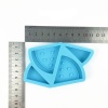 Bild von Silicone Resin Mold For Jewelry Making Straw Decoration Watermelon Fruit Blue 11.5cm x 7.5cm, 1 Piece