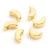Picture of Copper Galaxy Beads 18K Real Gold Plated Half Moon About 6mm x 3mm, Hole: Approx 1.6mm, 10 PCs