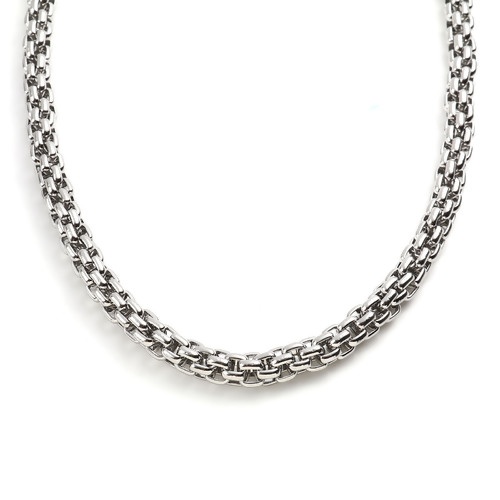 Bild von 201 Edelstahl Laterne Kette Halskette Silberfarbe 55.5cm - 54.5cm lang, 1 Strang