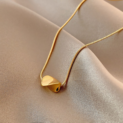 Bild von Edelstahl Halskette Vergoldet Unregelmäßig 40cm lang, 1 Strang