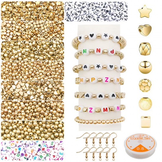Picture of CCB Plastic Material Accessory Set For DIY Jewelry Accessories Pendants Multicolor 20cm x 10cm, 1 Set