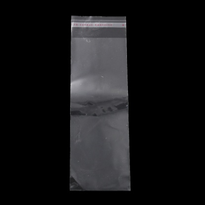 Picture of Plastic Self-Seal Bags Transparent (Usable Space: 16.6cmx6cm) 19.3cm(7 5/8") x 6cm(2 3/8"), 500 PCs