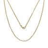 Bild von Eisenlegierung Halskette Vergoldet Gliederkette Kette 81.0cm lang, Kettengröße: 4mm D., 1 Streif