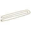 Bild von Eisenlegierung Halskette Vergoldet Gliederkette Kette 81.0cm lang, Kettengröße: 4mm D., 1 Streif