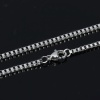 Bild von 304 Edelstahl Halskette Silberfarbe Gliederkette SchmuckKetten 50cm lang, Kettengröße: 2x2mm ,1 Stück