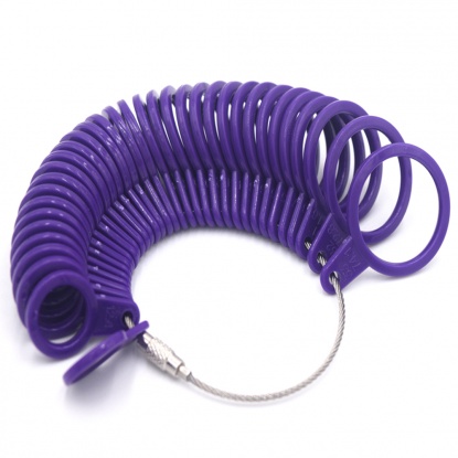 Picture of Plastic Ring Measuring Tool Purple 50mm Dia, HK Size 1 - 33, 1 Piece