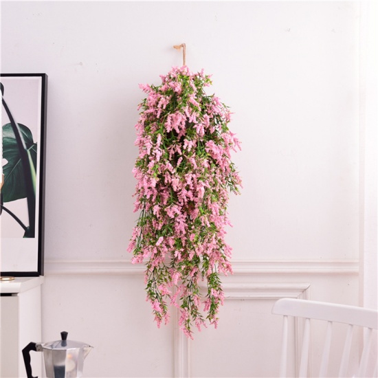ピンク-シミュレーションラベンダーの花つる壁家の装飾長さ75cm、1 個 の画像