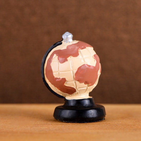 Bild von Beige-10 Globe Retro Resin Micro Landscape Miniatur Dekoration 2,8cm lang, 1 Stück