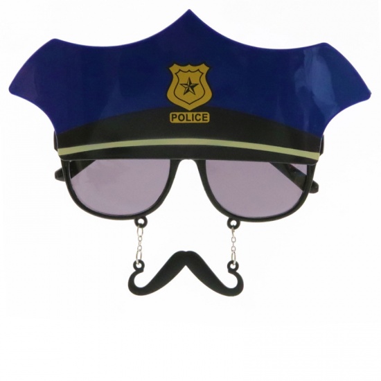 Picture of Navy Blue - 4# Navy Glasses Halloween Decorations Party Props 19x15cm, 1 Piece