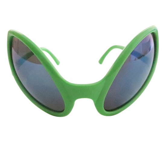 Picture of Green - 9# Alien Glasses Halloween Decorations Party Props 14x7cm, 1 Piece