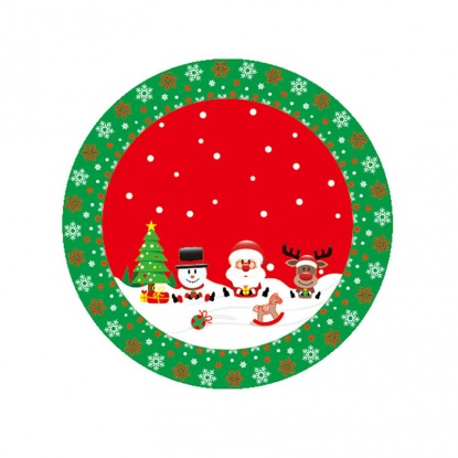 赤-3＃素敵 ベルベット クリスマスツリースカート オーナメント 飾り直径90cm、1着 の画像