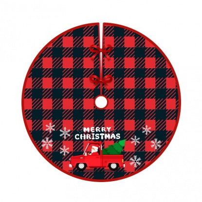 赤-19＃素敵 ベルベット クリスマスツリースカート オーナメント 飾り直径90cm、1着 の画像