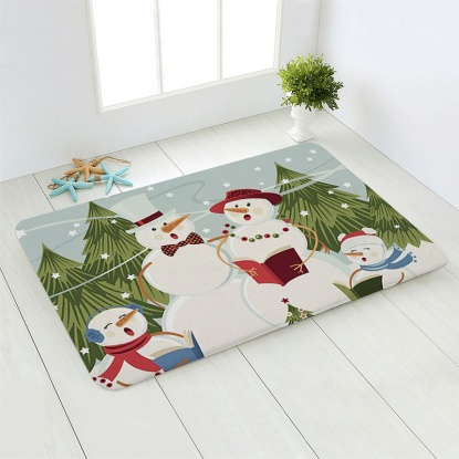多色-5＃フランネルクリスマスベッドルームコリドー滑り止めカーペット40x60cm、1個 の画像