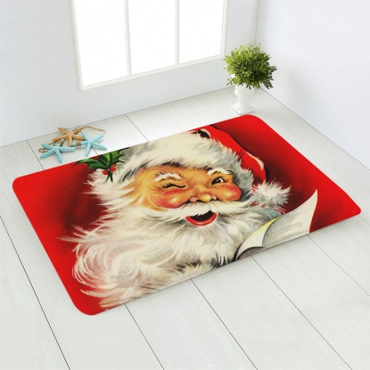 多色-6＃フランネルクリスマスベッドルームコリドー滑り止めカーペット40x60cm、1個 の画像