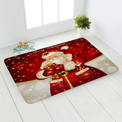多色-8＃フランネルクリスマスベッドルームコリドー滑り止めカーペット40x60cm、1個 の画像
