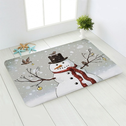 多色-9＃フランネルクリスマスベッドルームコリドー滑り止めカーペット40x60cm、1個 の画像
