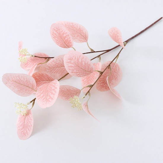 Picture of Light Pink - Faux Silk Simulation Eucalyptus Leaf Home Decoration 54cm long, 1 Piece