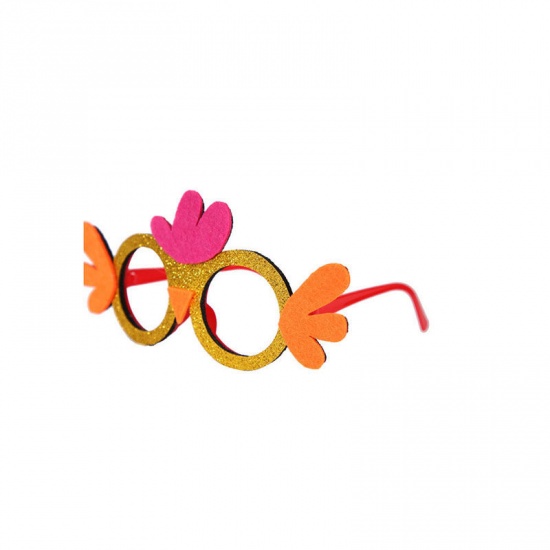 Picture of Multicolor - 11# Nonwoven & Plastic Chick Glitter Children's Glasses Party Decorations Props 18x8cm, 1 Piece