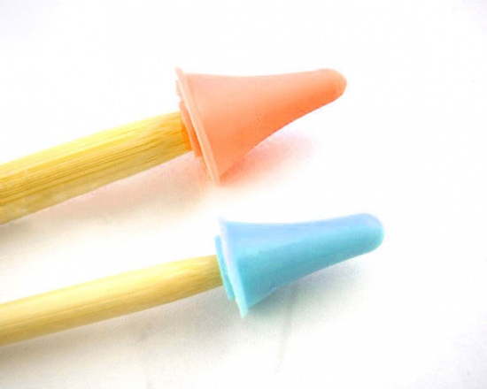 Picture of Silicone Knitting Accessories Mixed Color 22mm x17mm( 7/8" x 5/8") 19mm x12mm( 6/8" x 4/8"), 16 PCs