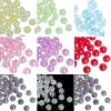 Picture of Acrylic Bubblegum Beads Ball Pink AB Color Crackle About 8mm Dia, Hole: Approx 2mm, 200 PCs