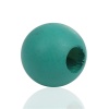 Picture of Hinoki Wood Spacer Beads Ball Silver About 25mm - 24mm Dia., Hole: Approx 9mm, 20 PCs