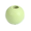 ウッド ビーズ 円形 緑 約 10mm直径、 穴：約 2.5mm、 500 個 の画像