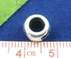 Bild von Zinklegierung ( European Stil Großlochperlen Antiksilber Rund Herz 8mm x 5mm, Loch: Ca. 4.7mm, 40 Stück