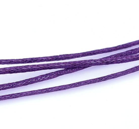 Picture of Cotton 80M Wholesale Purple Waxed Cotton Necklace Cord 1mm
