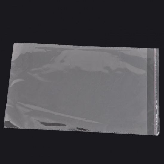 プラスチック製 接着ポリ袋 長方形 透明 (使用可能なスペース：22x33cm) 22cm x 36cm、 50 PCs の画像