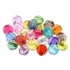 Picture of Transparent Acrylic Bubblegum Beads Ball At Random Faceted About 6mm Dia, Hole: Approx 1mm, 500 PCs