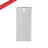 Picture of Stainless Steel Pendants Rectangle Silver Tone Blank Stamping Tags One Side 3.8cm x 16mm, 10 PCs