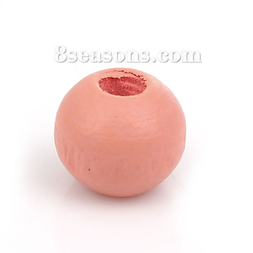 Imagen de Cuentas Madera de Ciprés de Ronda , Pale Pinkish Gray 8mm Diámetro, 500 Unidades