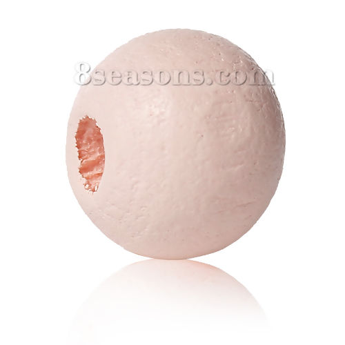 Imagen de Cuentas Madera de Ciprés de Ronda , Color rosa 8mm Diámetro, 500 Unidades
