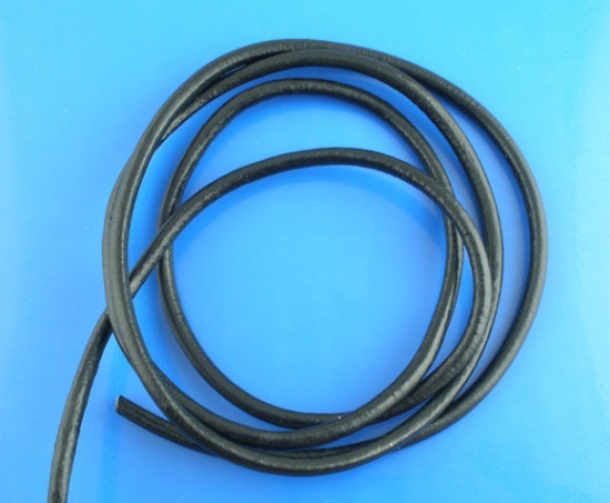 Picture of Real leather Jewelry Rope Black 3mm( 1/8"), 1 M