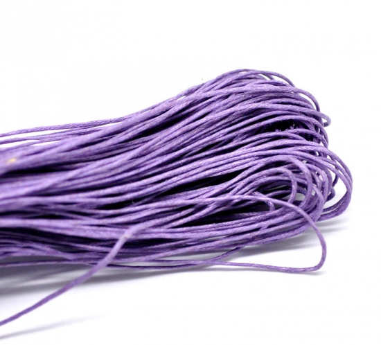 Picture of Cotton Wax Rope Jewelry Rope Mauve 1.0mm, 15 M