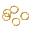 Picture of 1.2mm Zinc Based Alloy Closed Soldered Jump Rings Findings Circle Ring Gold Plated 6mm Dia, 80 PCs