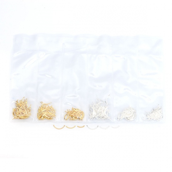 Picture of Zinc Based Alloy Resin Jewelry Craft Filling Material Gold Plated Mixed 8mm x 7mm - 2mm x 2mm, 1 Set ( 6 PCs/Set)