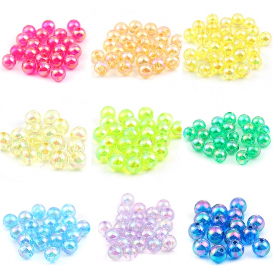 Picture of Acrylic Beads Round Pale About  