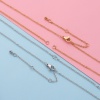 Immagine di Acciaio Inossidabile Estensione Catene Tono Argento Goccia 6cm Lunghezza, Lunghezza catena utile: 5cm, 10 Pz