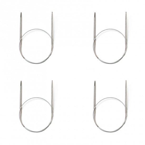 Picture of 1.7mm Stainless Steel Circular Knitting Needles 80cm(31 4/8") long, 1 Pair