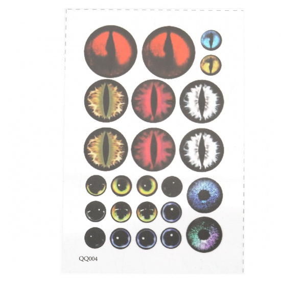 Picture of PVC DIY Scrapbook Deco Stickers Rectangle Black Wing 11cm(4 3/8") x 7.5cm(3"), 2 Sheets