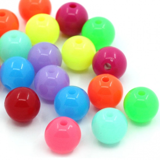 Picture of Acrylic Bubblegum Beads Ball At Random Polished