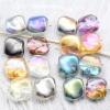 Picture of Lampwork Glass Czech Beads Irregular AB Rainbow 