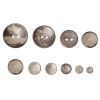 Immagine di Guscio di Cocco Bottone di Corozo ScrapbookBottone Tondo Marrone Due Fori Nulla Disegno 3.8cm Dia, 20 Pz