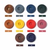 Picture of Wood Sewing Buttons Scrapbooking 4 Holes Round Coffee Circle Carved 25mm(1") Dia, 50 PCs