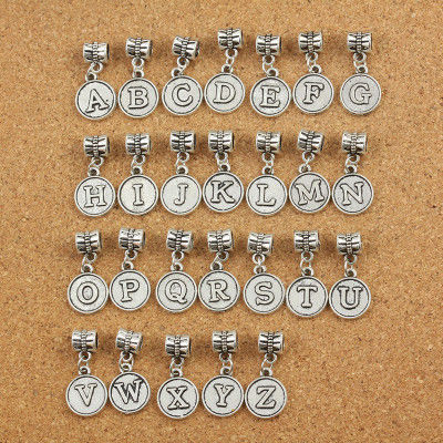 Picture of Zinc Based Alloy European Style Large Hole Charm Dangle Beads Owl Animal Antique Silver Mixed Pattern 37mm x13mm(1 4/8" x 4/8") - 26mm x7mm(1" x 2/8"), 1 Set (Approx 16 PCs)