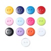 Picture of Resin Sewing Buttons Scrapbooking 2 Holes Round Red 15mm Dia, 200 PCs