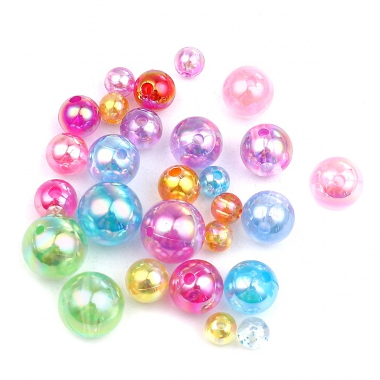 Picture of Acrylic Beads Round At Random AB Color