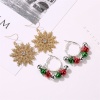Immagine di Hoop Earrings Multicolor Christmas Jingle Bell 40mm, 1 Pair